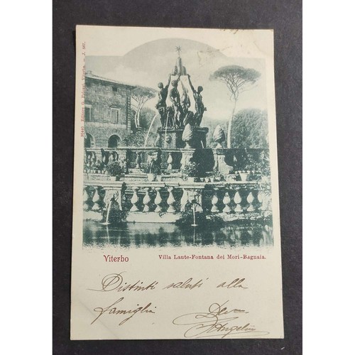 Cartolina viterbo villa - viterbo,