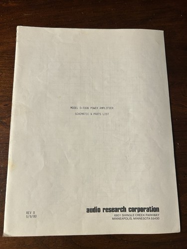 Audio research model - research,