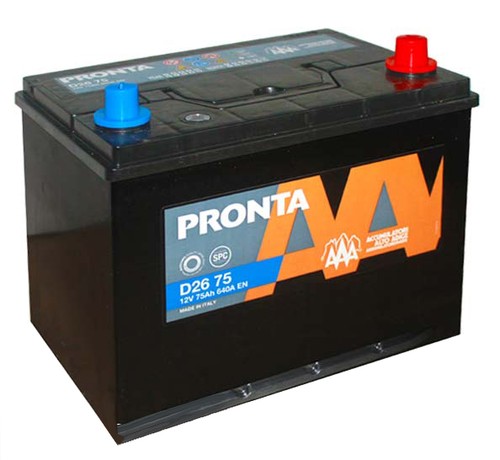 Batteria auto 75ah alto - batteria, adige