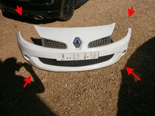 PARAURTI ANTERIORE RENAULT CLIO 197 RS COPPA ORIGINALE ORIGINALE COMPLETO GRIGLIE 29K MIGLIA