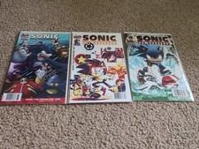 Lotto di 3 fumetti Sonic Il