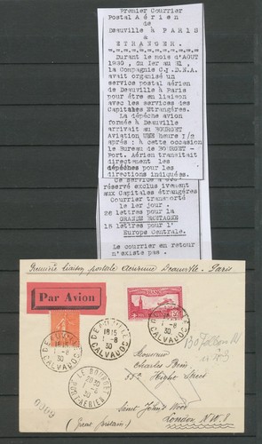 1930 env 1er vol - 1930,