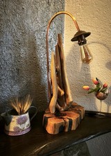 Lampada Artigianale In Legno 