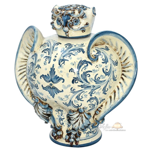 Potiche gufo ceramica - gufo,