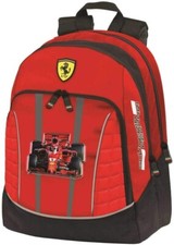 Zaino Scuola Americano Organizzato Scuderia Ferrari Formula 1 Rosso Ragazzo