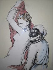 DOMENICO PURIFICATO Incisione COLORATA A MANO TIRATURA 25 Copie / ESEMPLARE nr 4