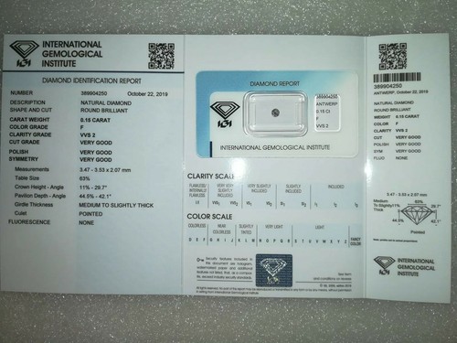 Diamante naturale certificato - diamante,