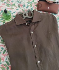 Camicia Uomo Lino Verde LIU JO - Taglia 39 - Nuova