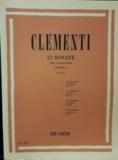 CLEMENTI - 12 Sonate per pianoforte volume 2 -  ed Ricordi