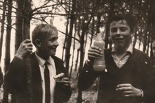 B4 - Foto Photo Fotografia  Anni 60 - Ragazzini Dopo Scuola Merenda