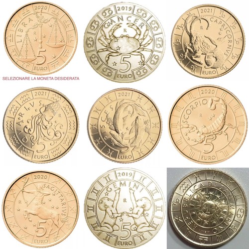 Moneta serie zodiaco san - 5€,