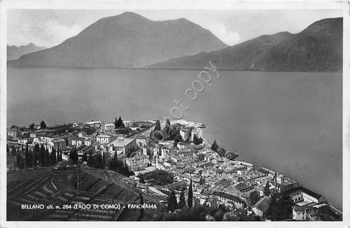 Cartolina bellano panorama - ,