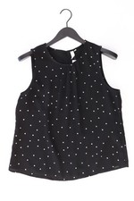 QS by s.Oliver camicetta per le signore taglia 40, M punteggiato nero di cotone