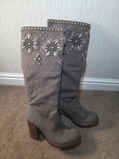 Stivali western marroni al