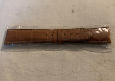 Longines cinturino pelle 21mm ORIGINALE steel buckle fibbia acciaio 18mm