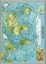 Cartina del mondo. Planisfero