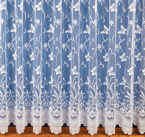 Tenda rete bianca farfalla - a,
