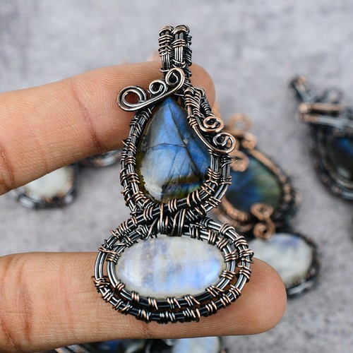 Ciondolo labradorite e - labradorite,