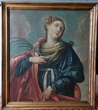 Antico Dipinto olio su tela -