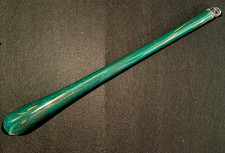 PENDENTE GOCCIA GRANDE, IN VETRO DI MURANO SOFFIATO, H 600 mm, VERDE / ORO