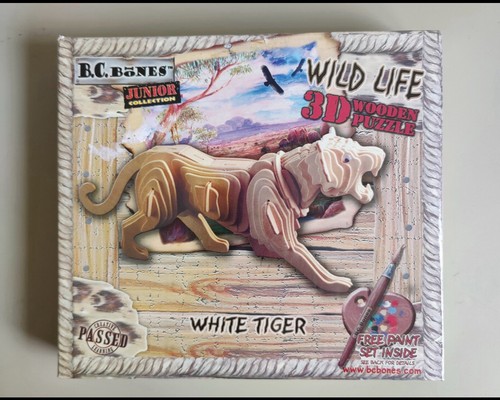 Bones white tiger puzzle in - tiger,