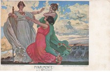 ITALIE carte patriotique  "