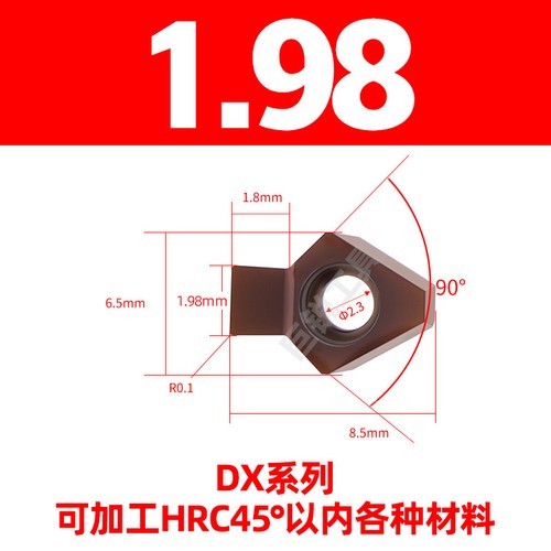Inserto carburo serie dx - in,