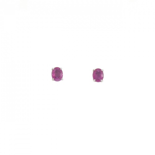 Autentico piercing rubino - , in