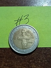 2 EURO Cipro 2008 Vari Errori