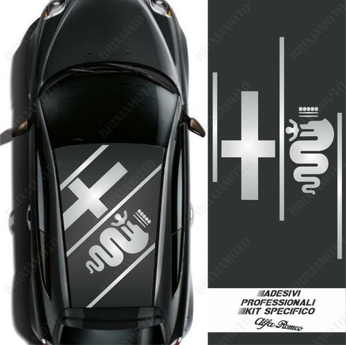 Adesivo tetto logo - alfa, romeo