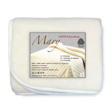 COPERTA MARY in vera LANA MERINOS 1000 gr. Pura lana vergine