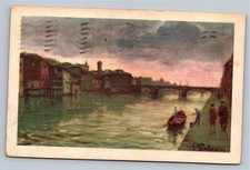 Vintage Florence Italy Arno