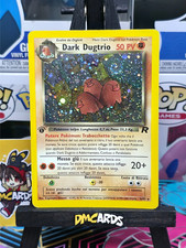 Pokemon Dark Dugtrio 6/82 Rara Holo Swirl Prima Edizione | Team Rocket Ita| Good