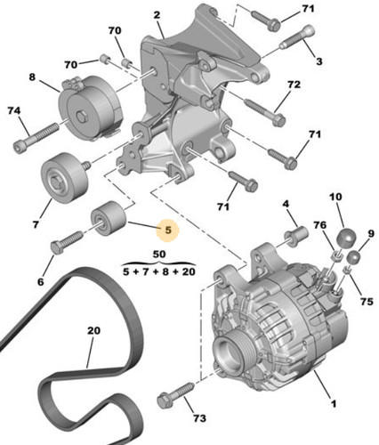 Rullo avvolgitore alternatore - rullo,