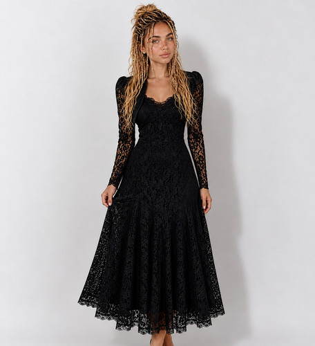 Abito vintage gunne sax nero - abito,