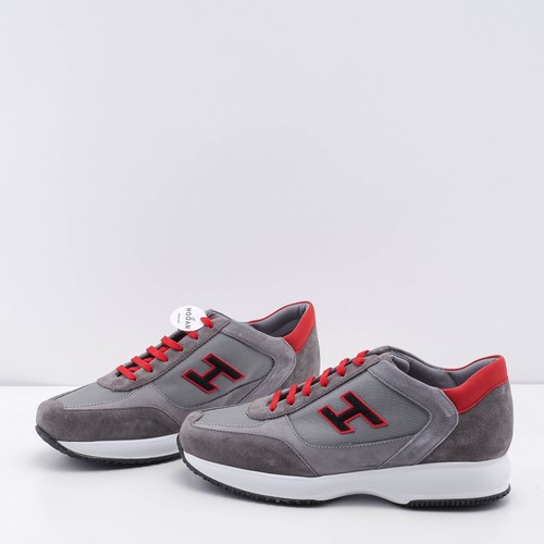 Hogan sneakers grigio camoscio