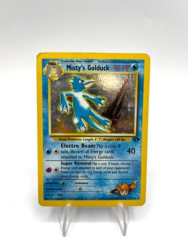Carta pokemon misty golduck - carta,
