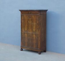 Secretaire con calatoia a scrittoio Carlo X in mogano, '800!