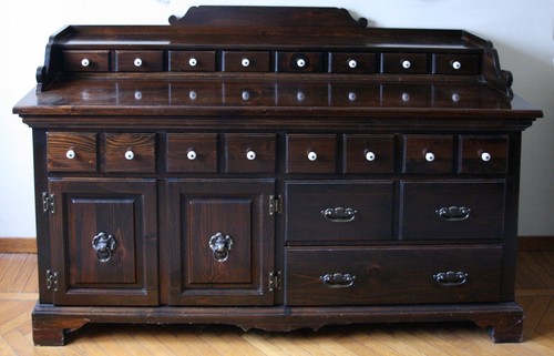 Credenza cassettiera noce - credenza,