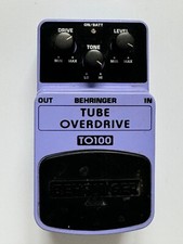 Behringer UT100 Ultra Tremolo + Behringer TO100 Tube Overdrive guitar effect ped
