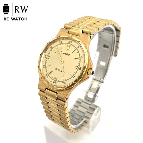 Bulova 9063 5020 gold analog - bulova,