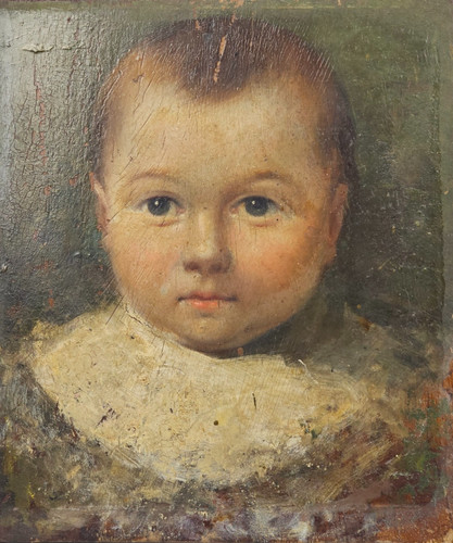 Antico dipinto olio ritratto - dipinto,