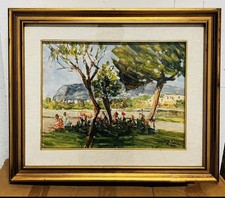 Quadro R.Lopez Dipinto Olio Su