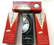 4 scatole x3 palline da golf - pinnacle 2, pinnacle 4, winfield lady comp &donnay pro 1