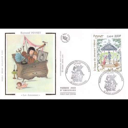 Fdc soie tableau raymond - soie,