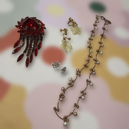 Spilla vintage con - , strass