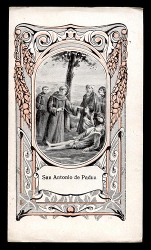 Santino holy card - card"s.antonio, da