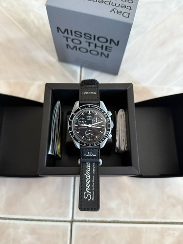 Omega swatch moonwatch - x,