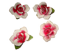 4 ANTICHI  FIORI IN PORCELLANA