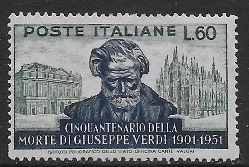 Italia italy 1951 verdi - verdi, l60